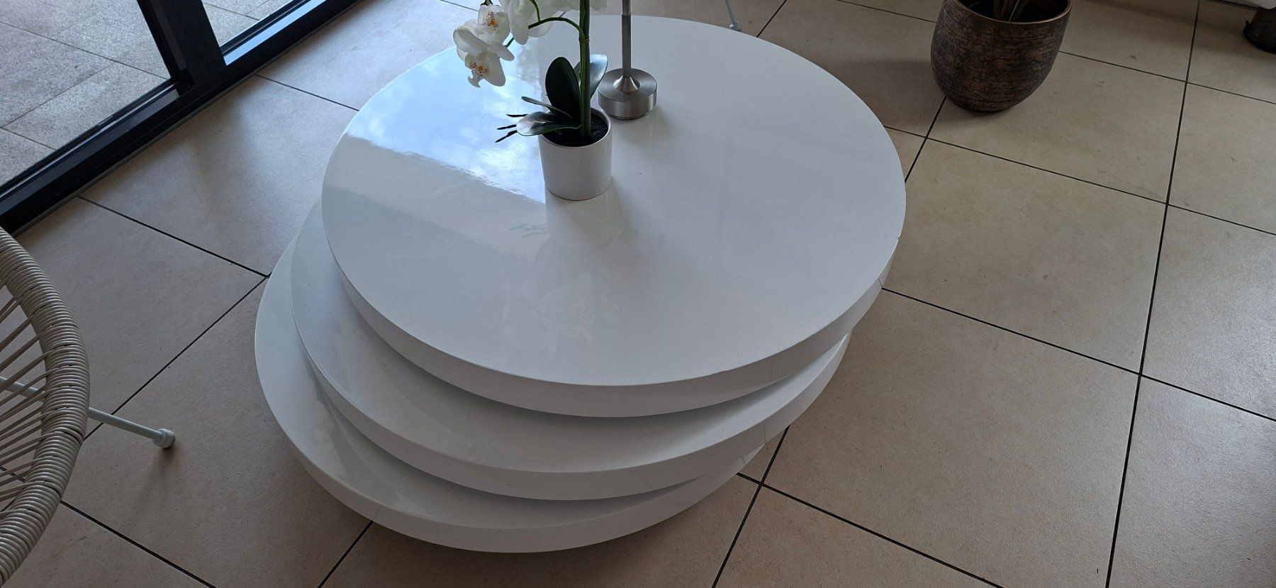 Sessel: 2 Balkon Sessel mit Tisch Drehbar – Gebraucht aus Alpnach Dorf von Kessy4 5
