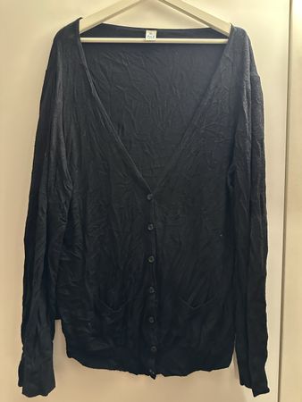 Cardigan nero M&S, taglia XL, morbido e caldo