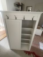 Garderobenschrank weiss mit Schuhregal 