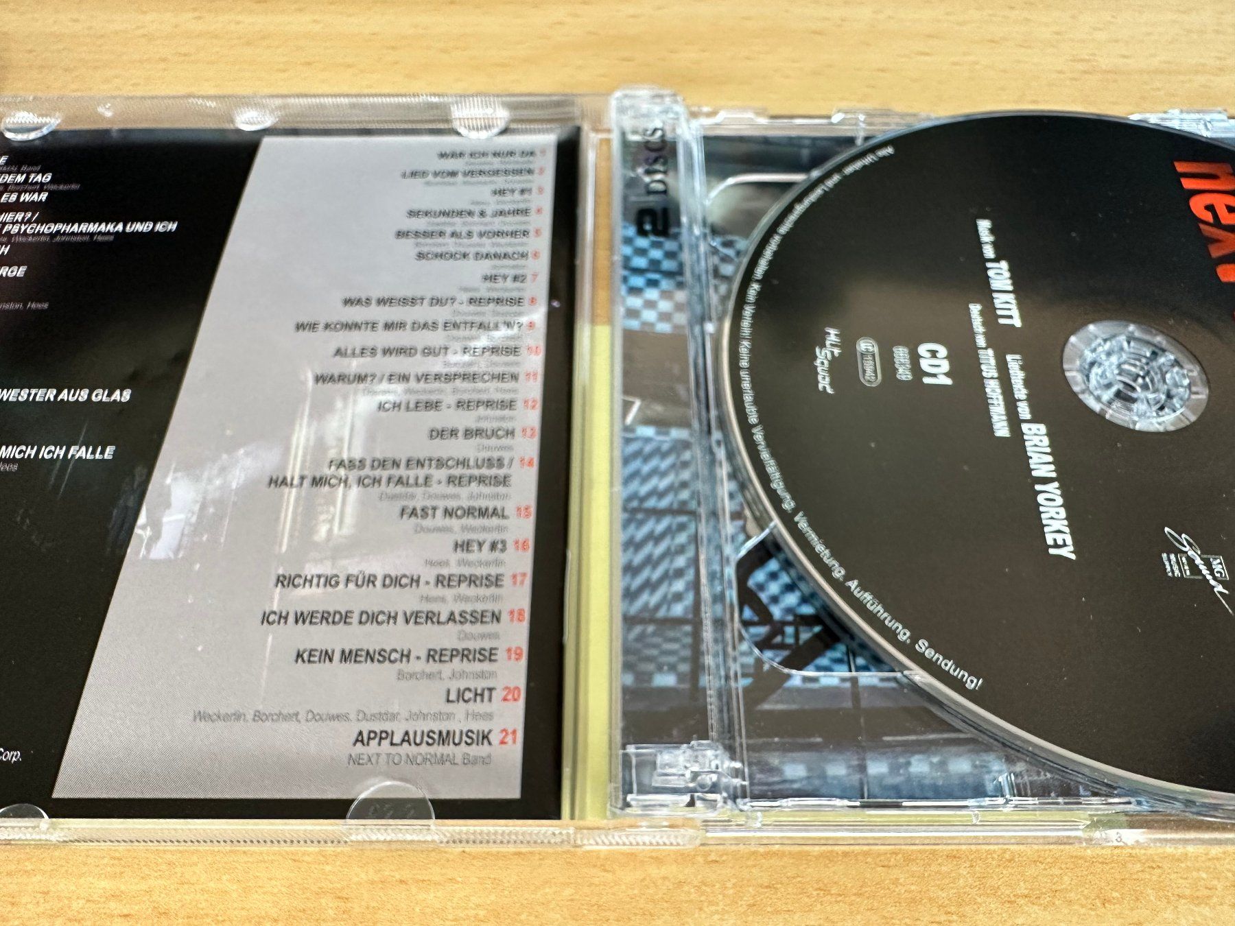 CD: Next To Normal (Deutche Originalaufnahme Live) - 2 CD – Usato da Rikon im Tösstal venduto da Alpenmutz 2