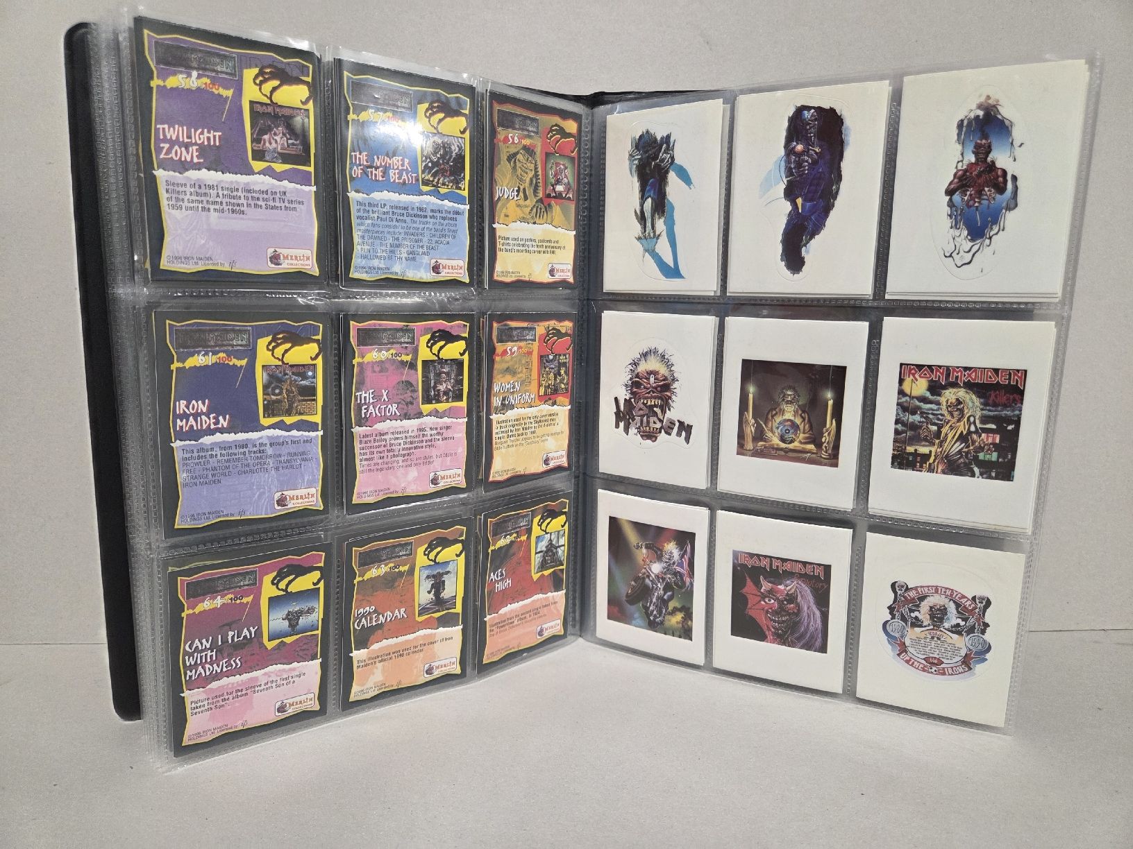 Karten: Iron maiden Stickers Merlin KOMPLETT – Gebraucht aus Rupperswil von kingoftwilight 5