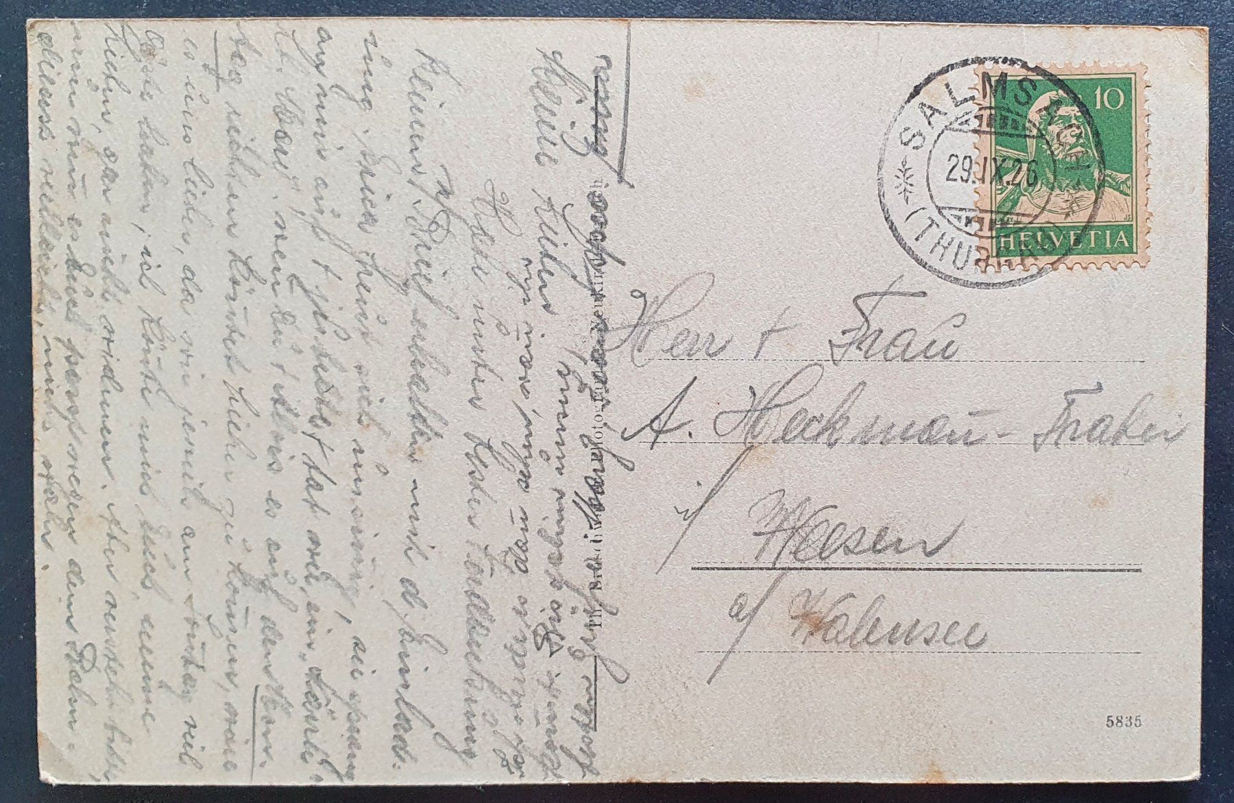 Cartoline postali: Gruss aus Salmsach 1926 - TOP – Usato da Kreuzlingen venduto da Rschweiz1 1