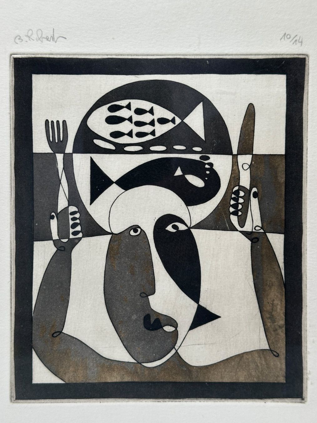 Stiche: ROBERT BONFIL - Gravure originale, numérotée 10/14 – Gebraucht aus Morges von 1tiquaire 1