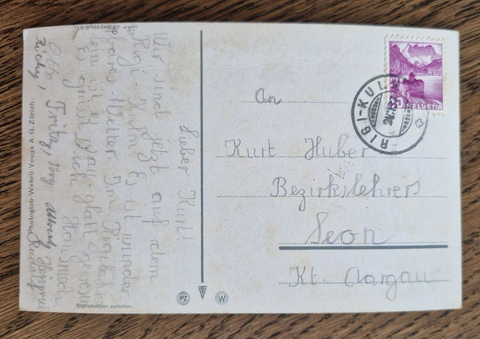 Cartoline postali: Rigi-Kulm, Sonderstempel, 1937 – Usato da Ebikon venduto da Donar50 1