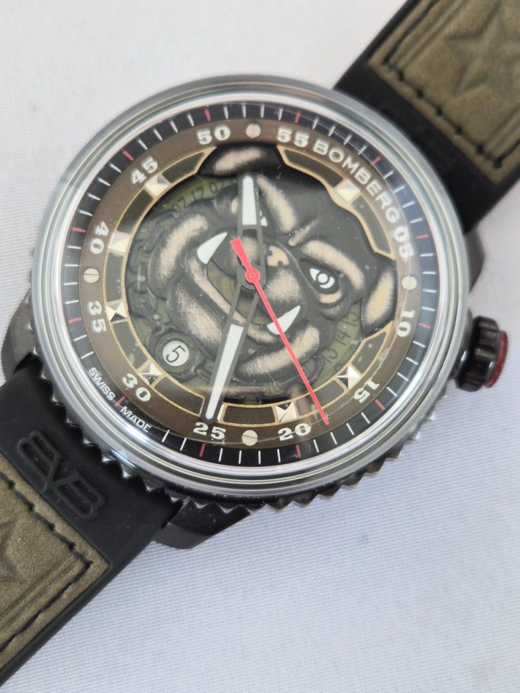 Bomberg Orologi: BOMBERG BB-01 Automatic Military Bulldog 43mm – Nuovo (secondo la descrizione) da Chabrey venduto da Horology 2