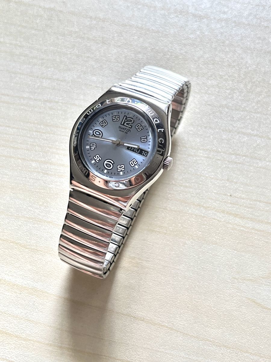 Swatch Uhren: Swatch Uhr Silber Metall Armband  – Gebraucht aus Grenchen von chththl 1