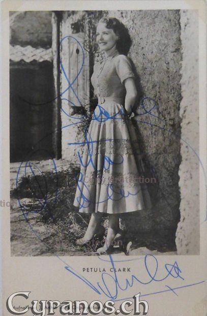 Autografi: Petula Clark (1932) Schauspielerin - Autogramm – Usato da Dietikon venduto da immortal-stars