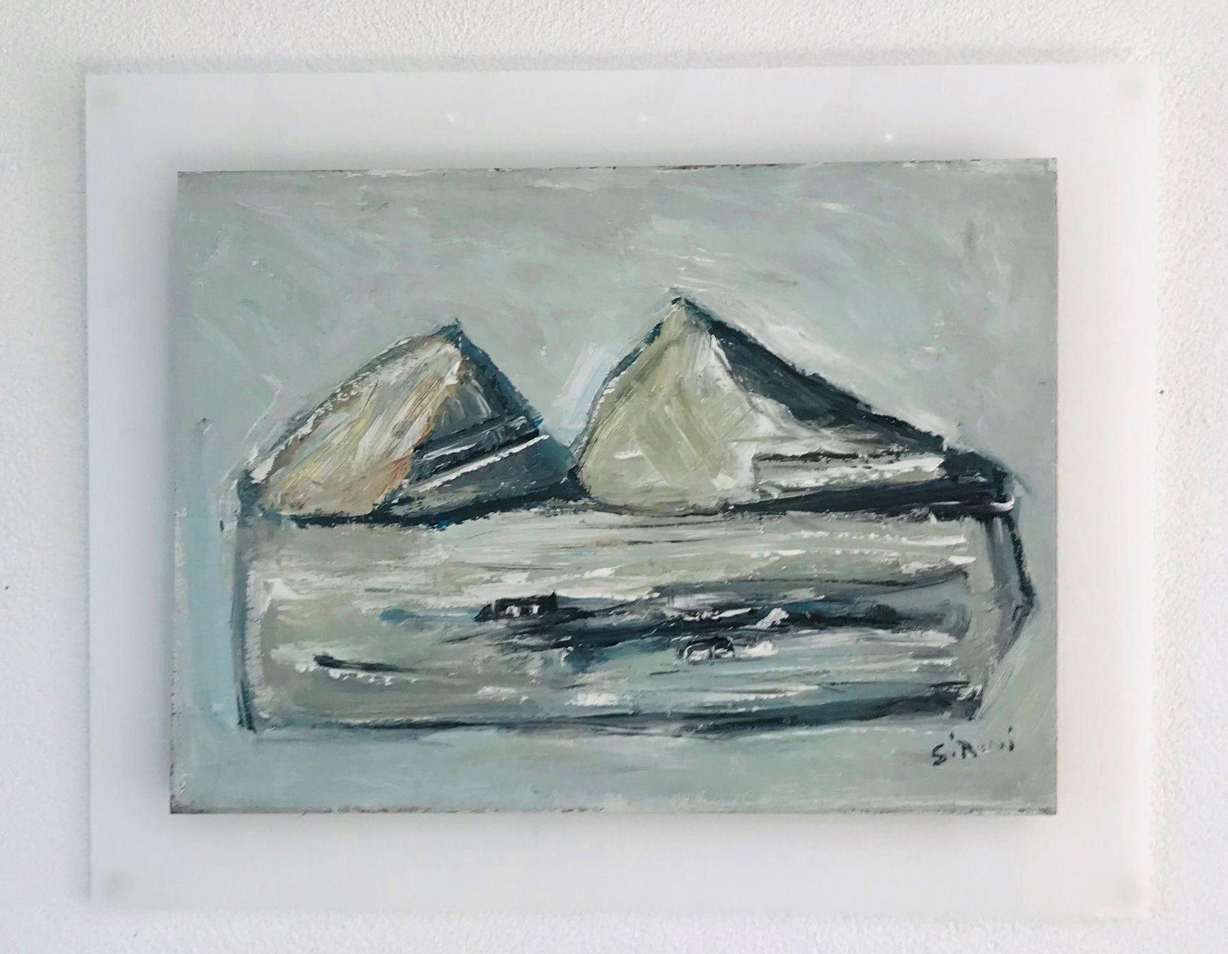 Dipinti: Mario Sironi, Original Ölgemälde – Usato da Einsiedeln venduto da artgallery59 2