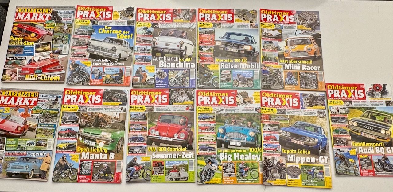 Riviste & Magazine: Konvolut Oldtimer Praxis Hefte, 11 Stück – Usato da Rütihof venduto da Bashful