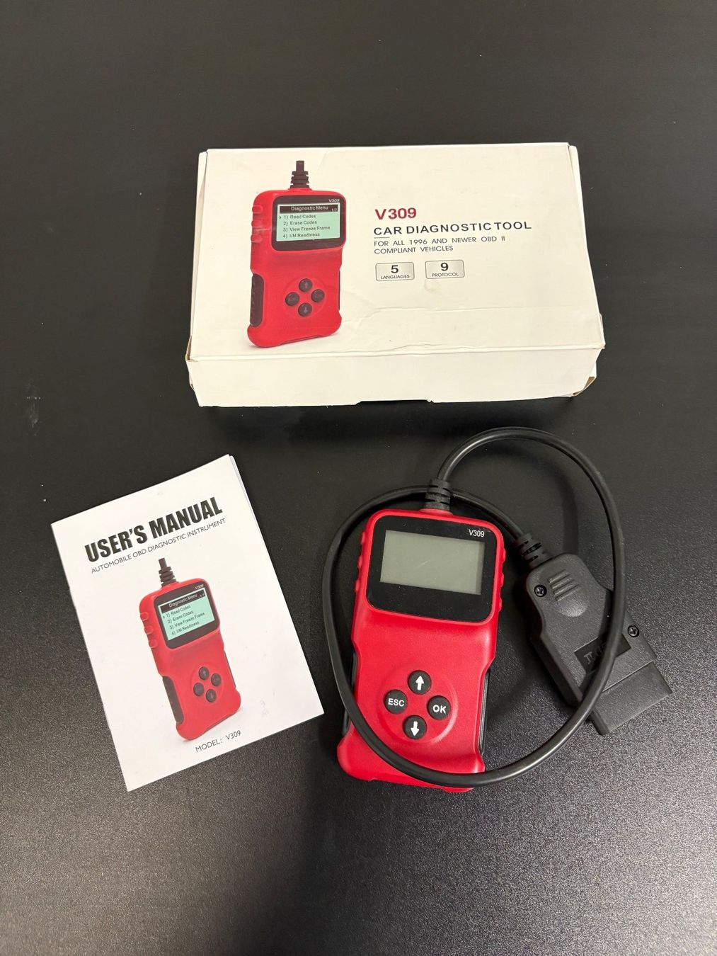 Misurare: V309 Auto Diagnosegeraet OBD II Scanner neu – Nuovo (secondo la descrizione) da Wiesendangen venduto da plus-minus 1