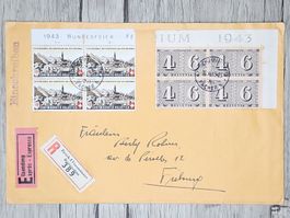CL07 Enveloppe + Timbre Suisse 1943