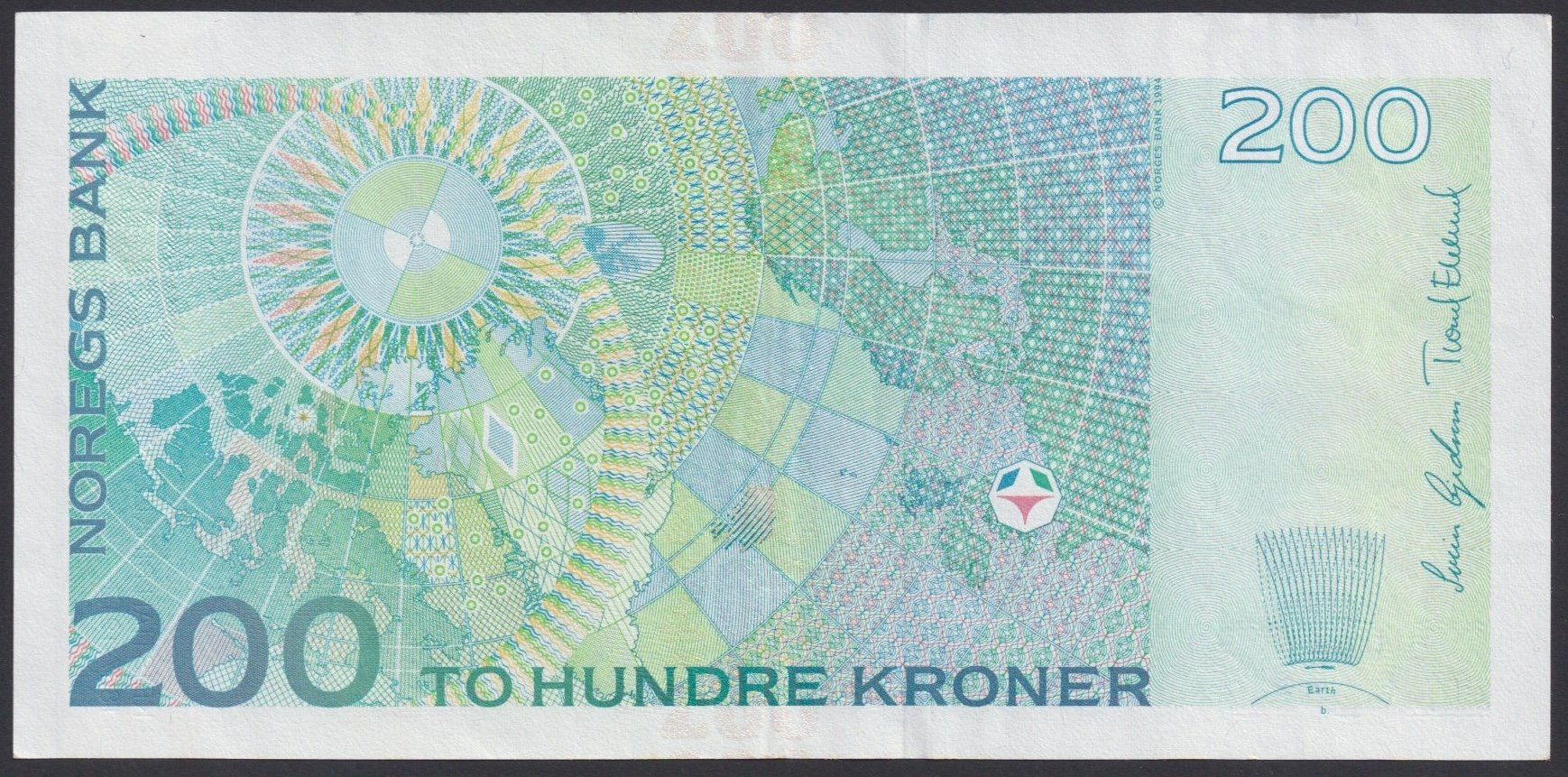 Billets de banque: Norwegen 200 Kroner 2009 – D'occasion à Brugg AG par banknoten_muesli 1