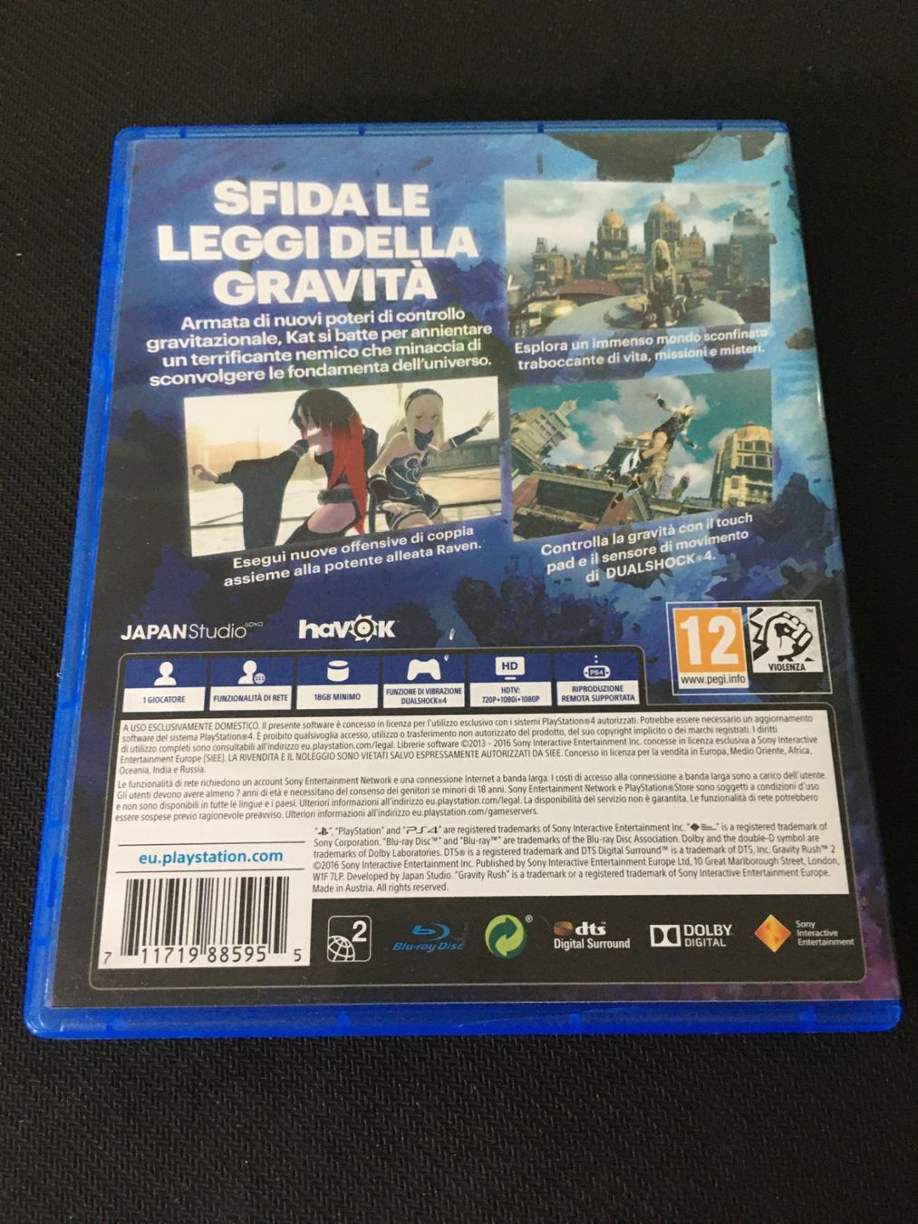 Sony Giochi: Gravity Rush 2 - PS4 / Playstation 4 – Usato da St.Gallen venduto da sjosjo 1
