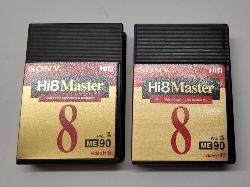 2 Stück HI8 Camcorder Kassetten von Sony, in Masterqualität Kaufen auf Ricardo