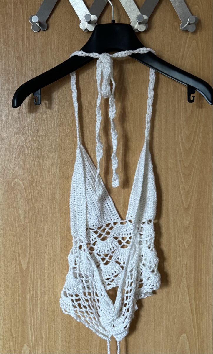 Tops: Gehäkeltes Sommer Top, weiss – Gebraucht aus Ins von maximal_30CHF 3