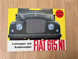 FIAT 615 N1 Lastwagen und Kastenwagen Verkaufsprospekt