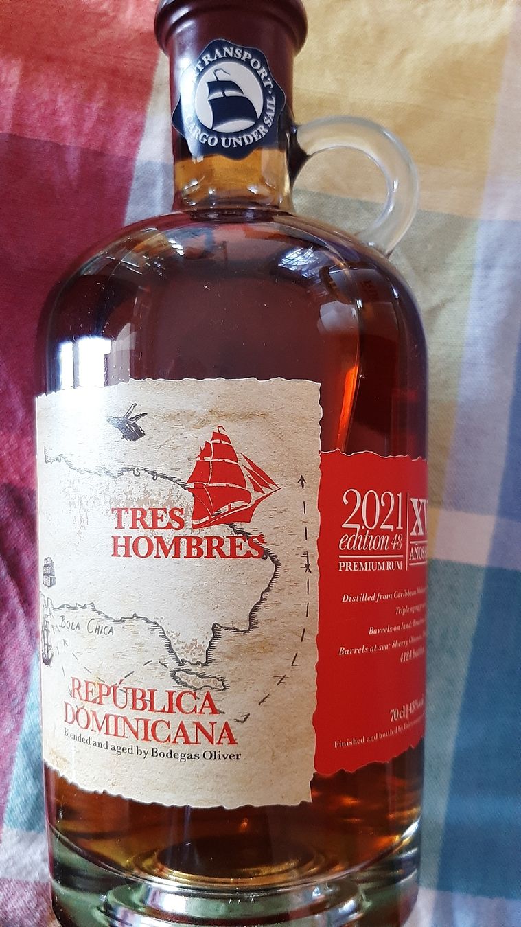 Spirituosen: Rum Tres Hombres – Neu und originalverpackt aus St. Gallen von petertravel