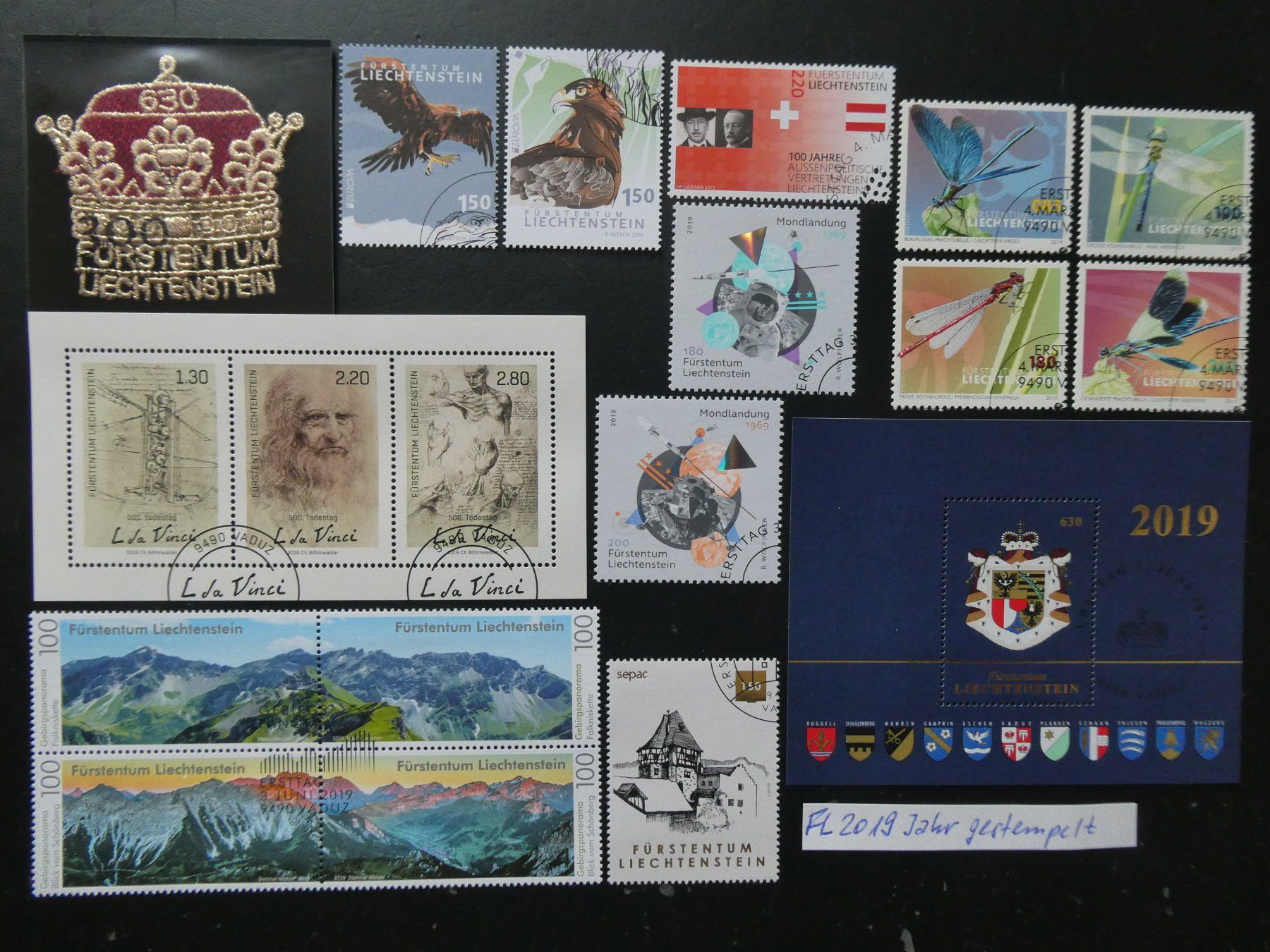 Alle Briefmarken: FL 2019 Jahr gestempelt – Gebraucht aus Lausen von Herbamare01