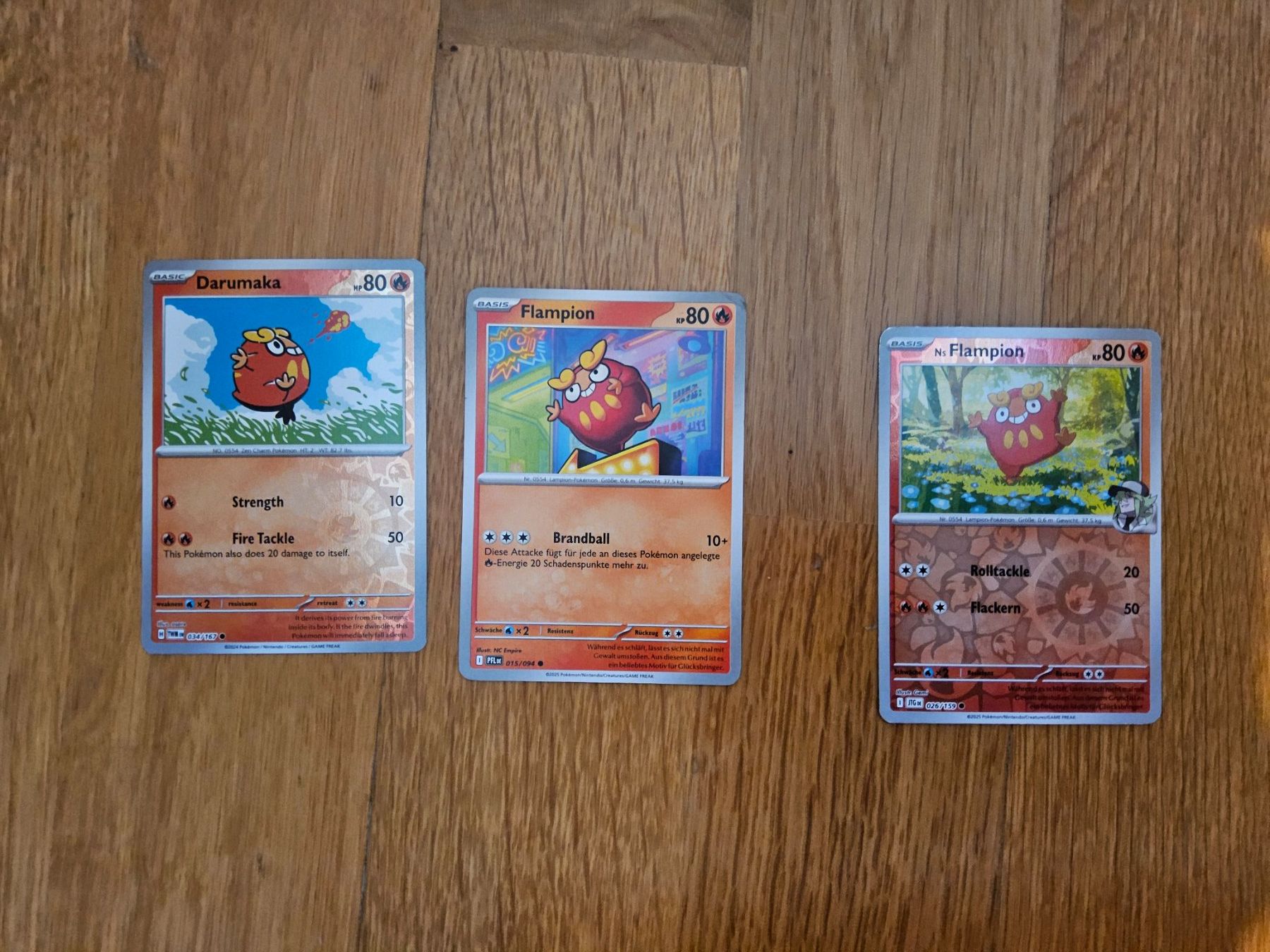 Pokémon Sammelbilder & Trading cards: Pokemon Darumaka und Flampion – Neu (gemäss Beschreibung) aus Freudwil von freny24
