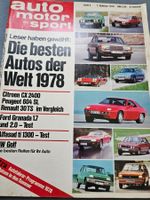 AMS 3/78 Citroen CX 2400 604 SL Renault 30 TS Alfasud ti xa