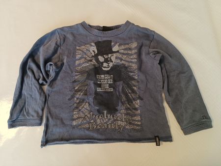 Naturaline Sweatshirt  Pulli Gr 104 Kinder Petrolblau Wild
