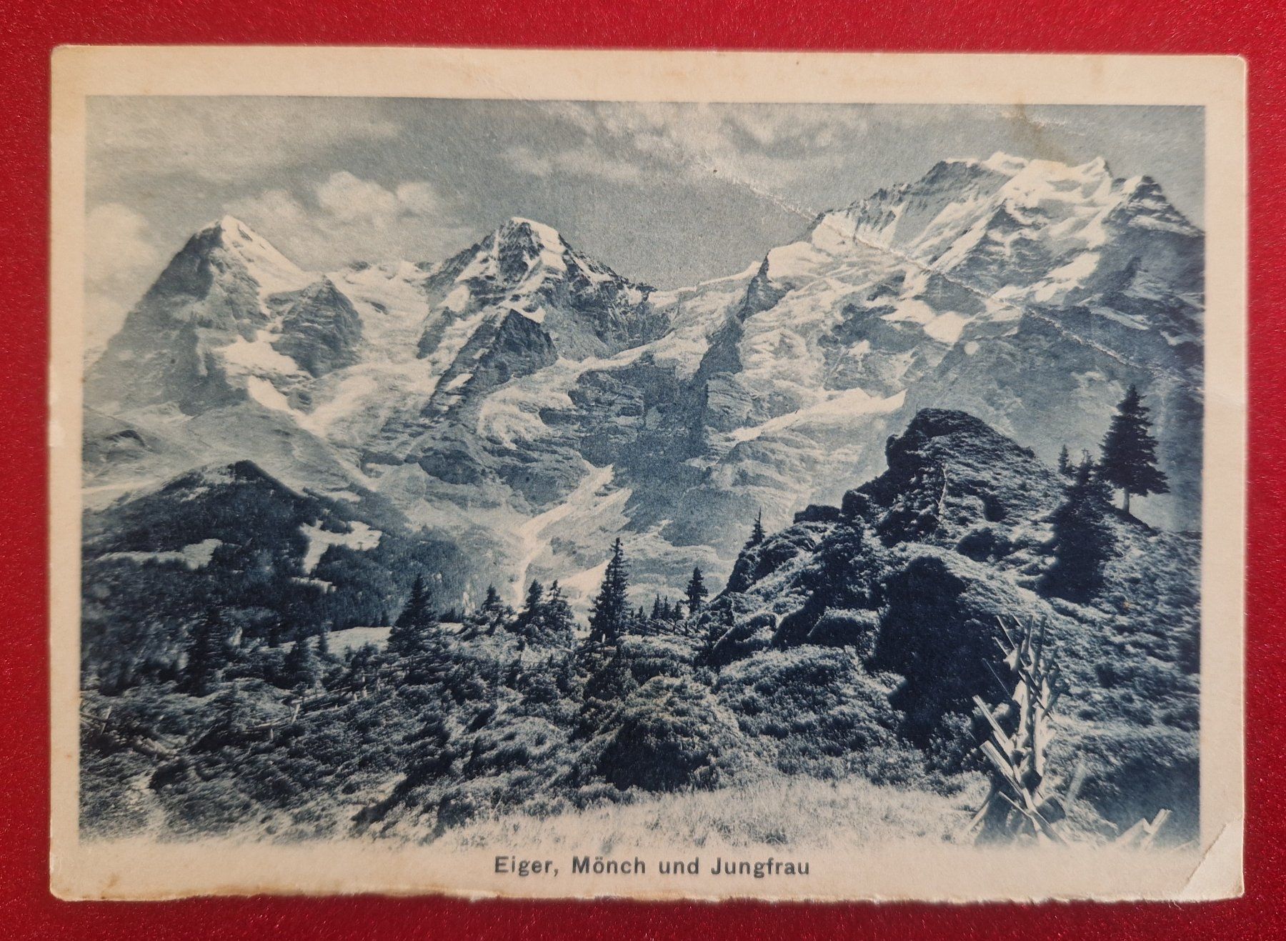 Cartoline postali: Eiger, Mönch und Jungfrau, rar – Usato da Melchnau venduto da Arthurius