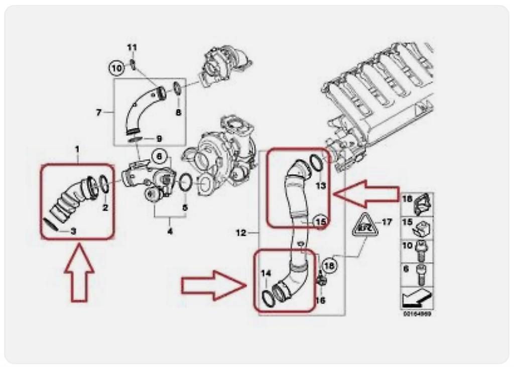 BMW Tutti pezzi di ricambio auto: Tuyaux d'Intercooler BMW E83 X3 3.0sd 286 CV – Nuovo e nell'imballaggio originale da Collombey venduto da DRADA_M 1