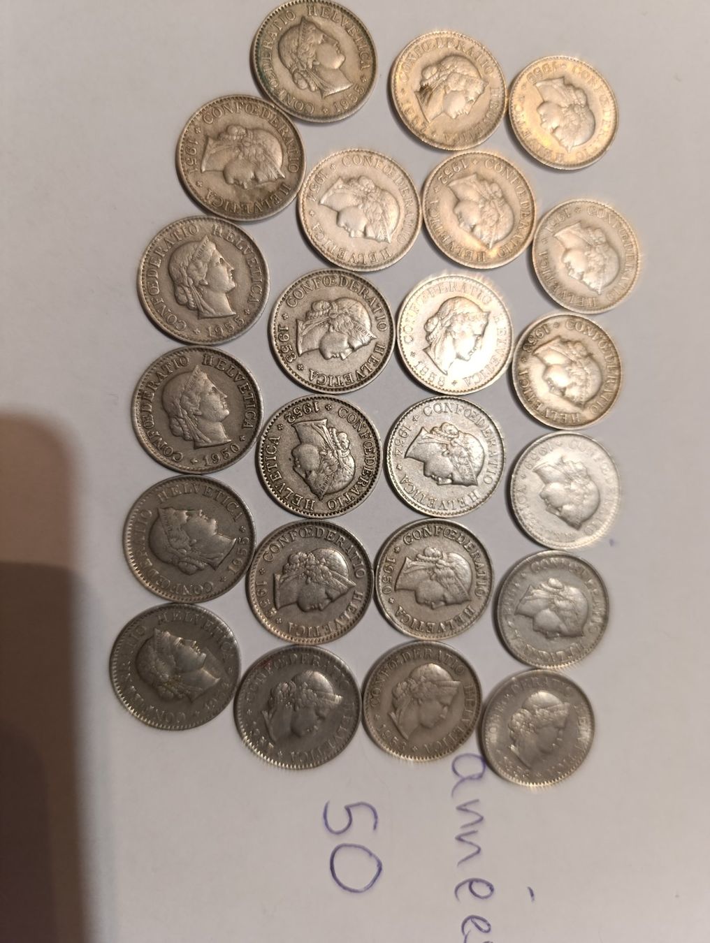 Tutti le monete: Pièces de 5 centimes suisses – Usato da donneloye venduto da Didierb3