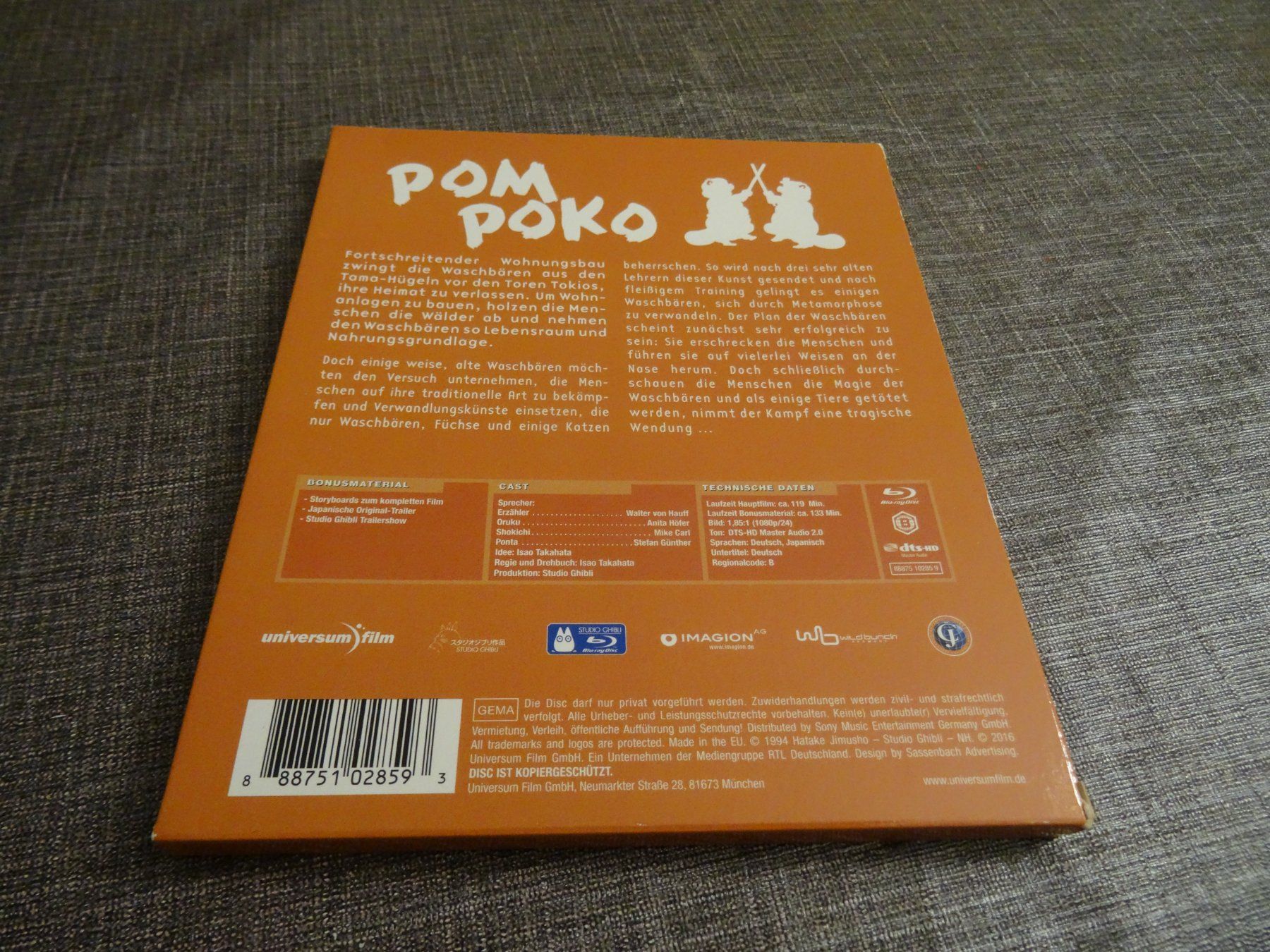 Tutti i DVDs: Pom Poko Blu-ray Studio Ghibli – Usato da Olten venduto da Disc-Verkauf 1