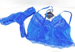 Sexy Set: Zaful Dessous, blau, Gr. S, Neu mit Etikett