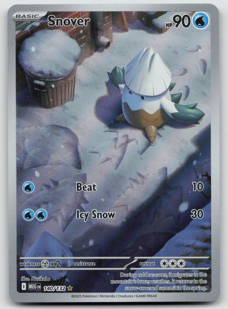 Pokémon Carte collezionabili: Pokemon Snover 140/132 MEG EN 2025 – Usato da Lugano venduto da VlaseCard