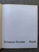Buch SCHWEIZER KÜNSTLER / PLASTIK 1962 Limiterte Auflage