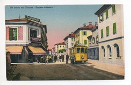 CHIASSO Dogana svizzera - Grenze - Zoll - Strassenbahn, Tram