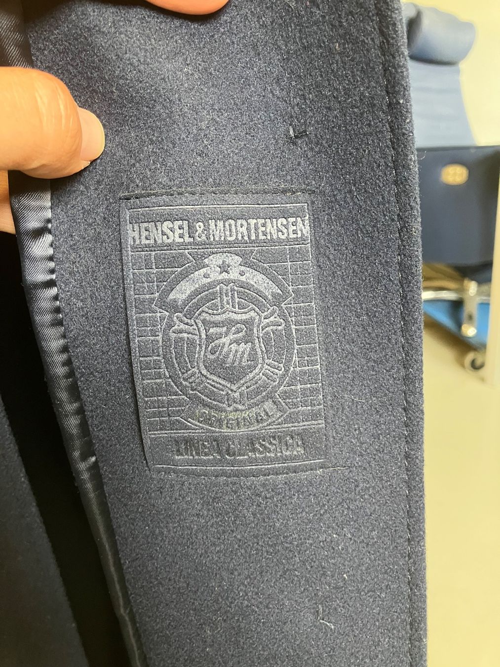 Cappotti: Hensel & Mortensen Schurwolle Mantel – Usato da Aarburg venduto da Wendepunkt_Fundgrube 4