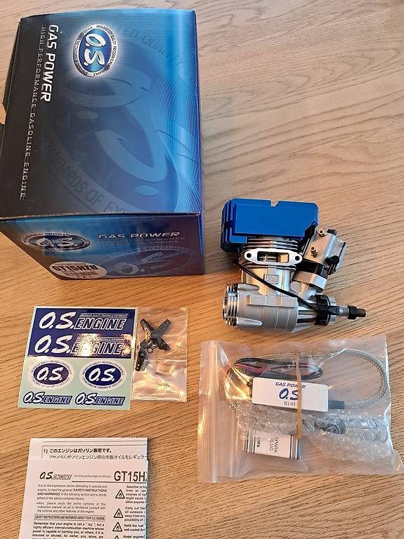 Modellismo RC: Motor O.S GT 15 HZ II – Nuovo e nell'imballaggio originale da Liebistorf venduto da Aico1