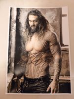 Original Autogramm von Jason Momoa als Aquaman 21x29,7 cm