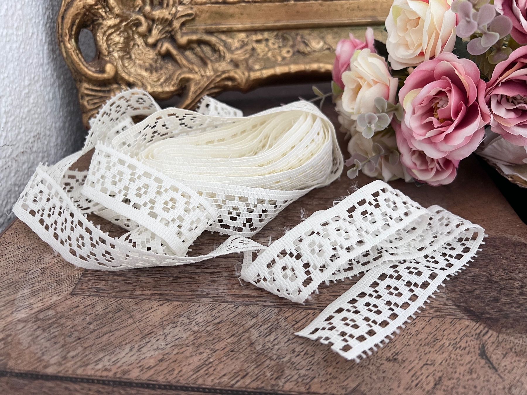 Tessuti: Alte, antike Spitzen - Shabby - 680cm – Nuovo (secondo la descrizione) da Walzenhausen venduto da Cerna007