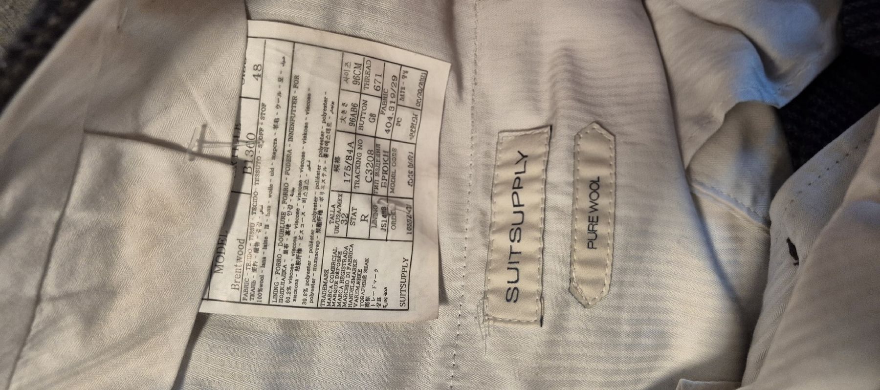 Suitsupply Pantaloni: Suitsupply 48 Flannel Trouser  – Nuovo (secondo la descrizione) da Zürich venduto da oli_7gjd 3