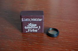 Leica Gelbfilter Nr. 1 "FIRHE" von Leitz Wetzlar inkl. Box