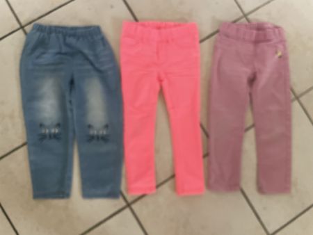 3Mädchen Hosen Pink Rosa Jeans Gr.98/104