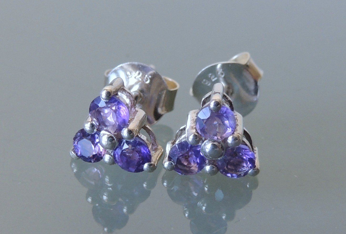 Ohrringe & -stecker: Amethyst Silber 925 Ohrstecker – Neu (gemäss Beschreibung) aus Waldenburg von schaller707