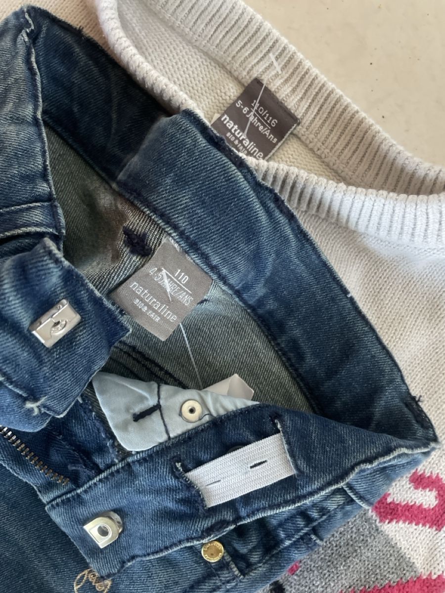 Lotti & Set di vestiti: Naturaline Set Pullover und Jeans Gr.110-116  – Usato da Obergerlafingen venduto da cabo4 3