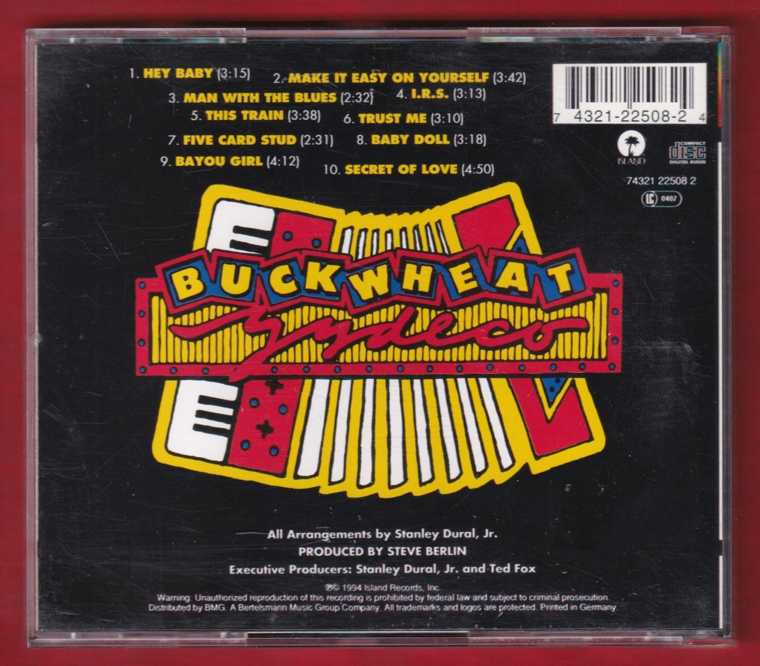 CD: Buckwheat Zydeco - Five Card Stud (CD) – Usato da Zürich venduto da Pfluftl2000 1