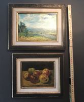 Peintures à l'huile originales, 2 pièces, parfait automne!