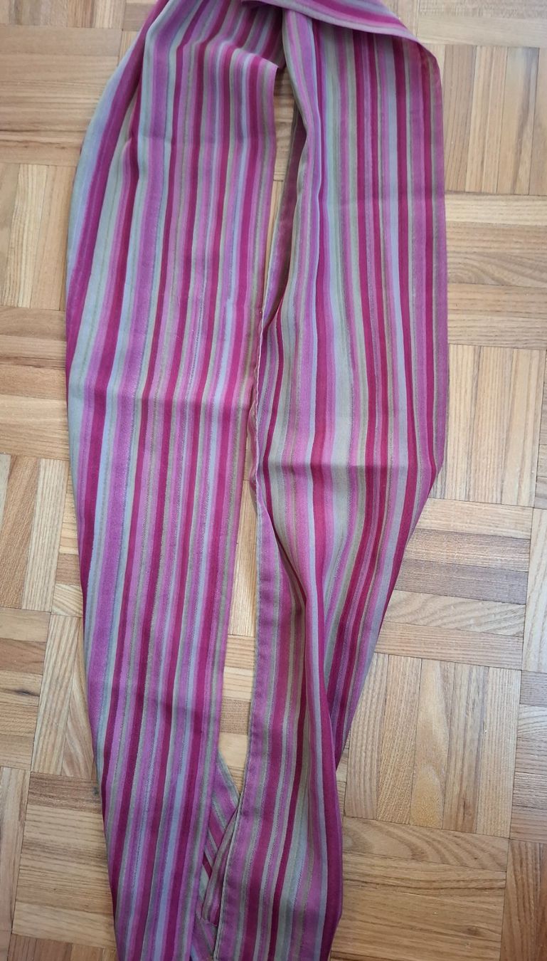 Foulard & Sciarpe: Foulard rayé /Gestreifter Schal – Nuovo (secondo la descrizione) da MOUTIER venduto da Anto21 2