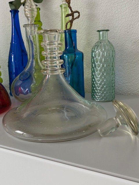 Caraffe: Midcentury Schiffskaraffe aus Glas – Usato da Wiesendangen venduto da EnricaL 2