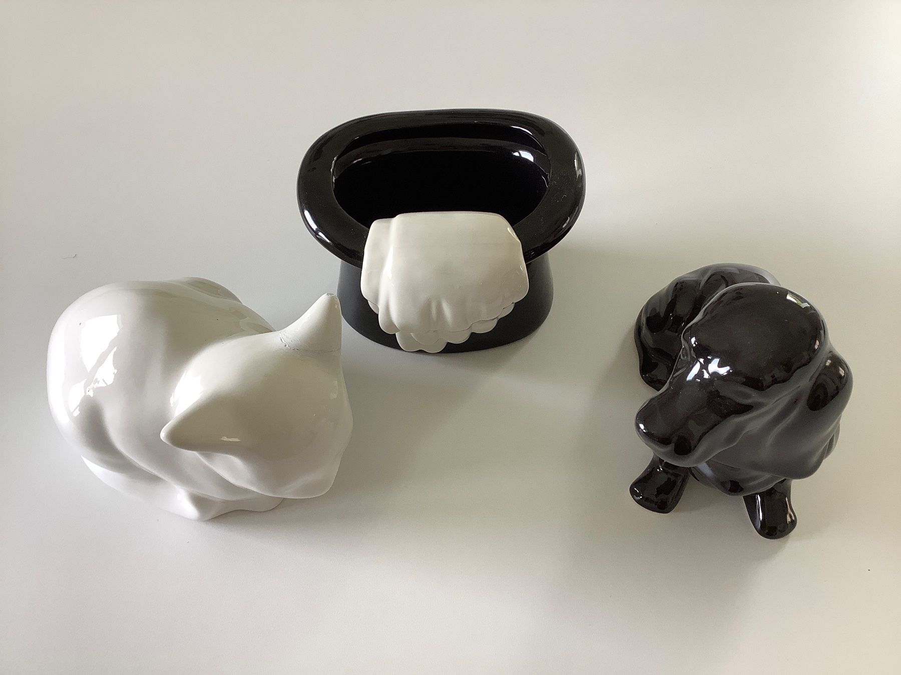 Statuette: Vintage Deko Figuren Black and White – Usato da Triesen venduto da boston7