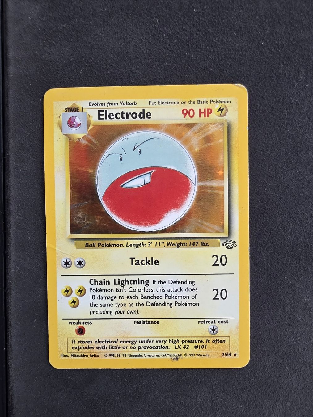 Pokémon Sammelbilder & Trading cards: Pokémon Karte Electrode Holo Jungle Set – Gebraucht aus oberbuchsiten von thug4