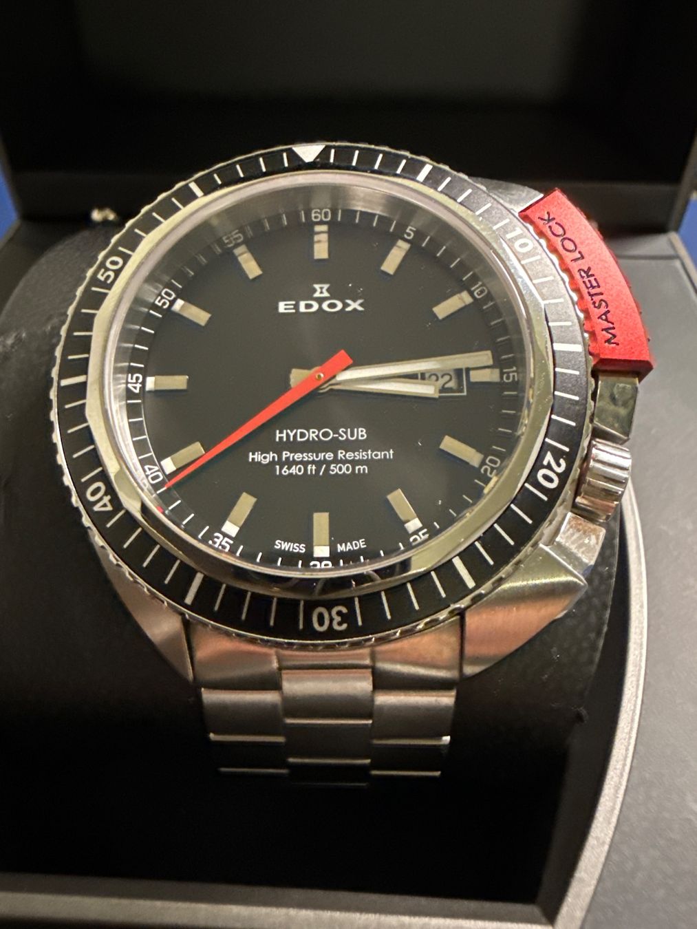 Edox Montres: Edox Hydro Sub Quarz 48 mm – D'occasion à Pfeffingen par Allhandelklgwatches