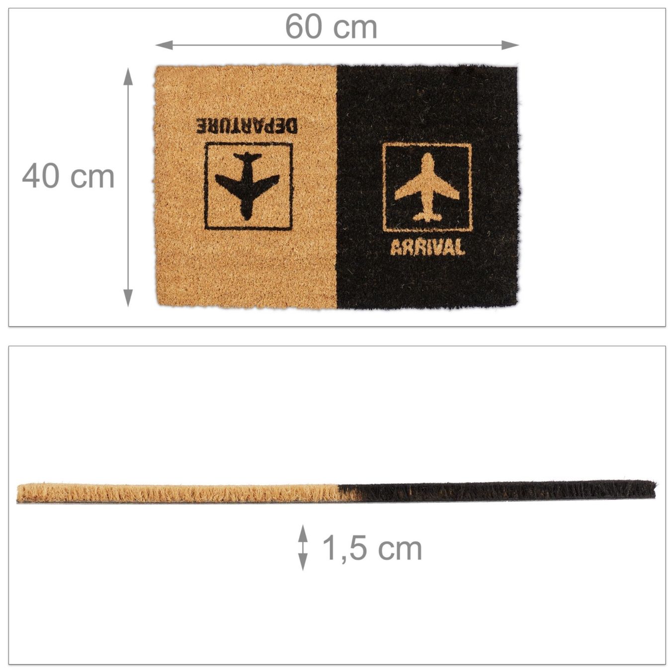 Tappetini fitness: Fußmatte Kokos "Arrival Departure" – Nuovo e nell'imballaggio originale da Bülach venduto da StoreInShopOutlet 3